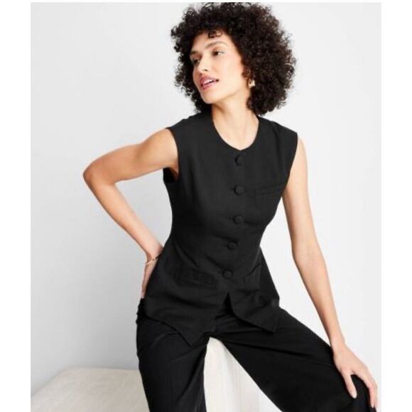 Elegant Black Women's Vest - Picture 2 of 12